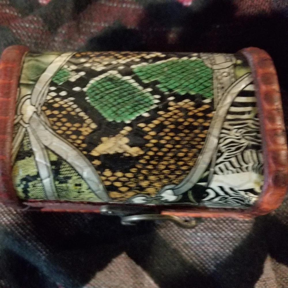 Decorative Zebra Wooden Jewelry Box small